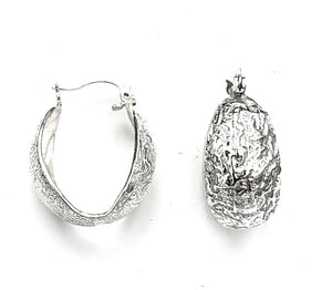 Silver Hoop Earrings - A6250