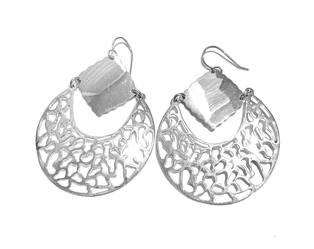 Silver Drop Earrings - A5177