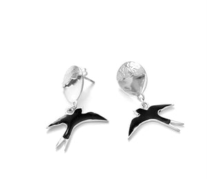 Silver Drop Earrings - A6194