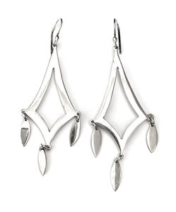 Silver Drop Earrings - PPA490