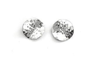 Silver Clip Earrings - FAA774