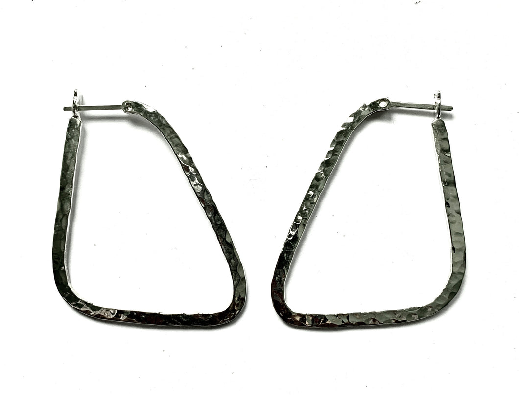 Silver Hoop Earrings - A9258