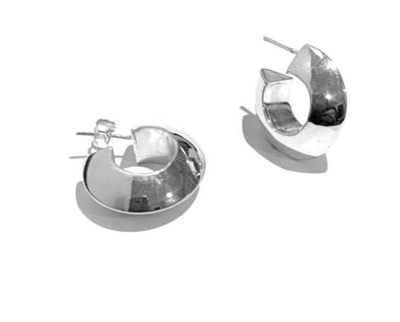 Silver Hoop Earrings - A6414