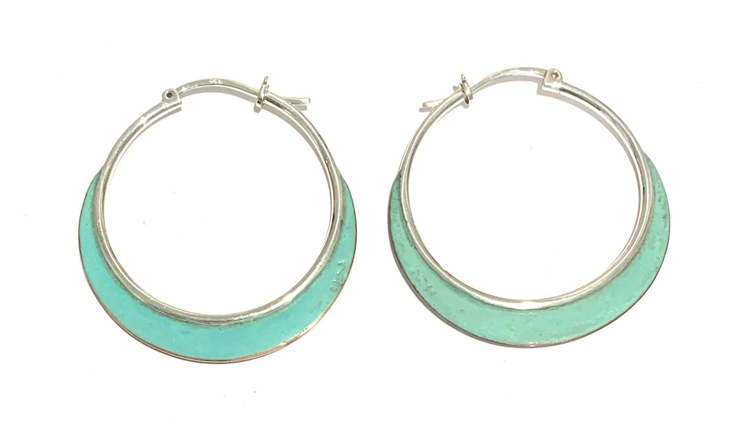 Silver Hoop Earrings - A9237
