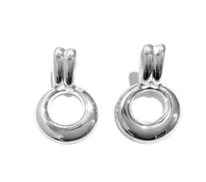 Silver Clip Earrings - PPA256