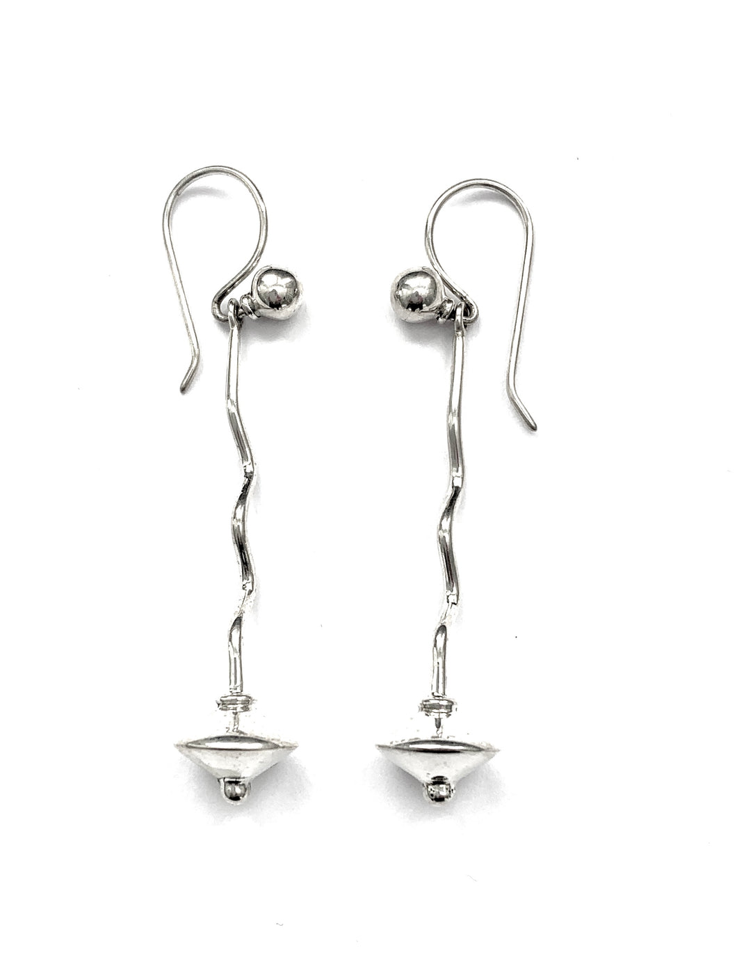 Silver Drop Earrings - A9073