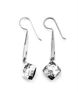 Silver Drop Earrings - A9109