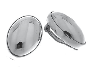 Silver Clip Earrings - A251