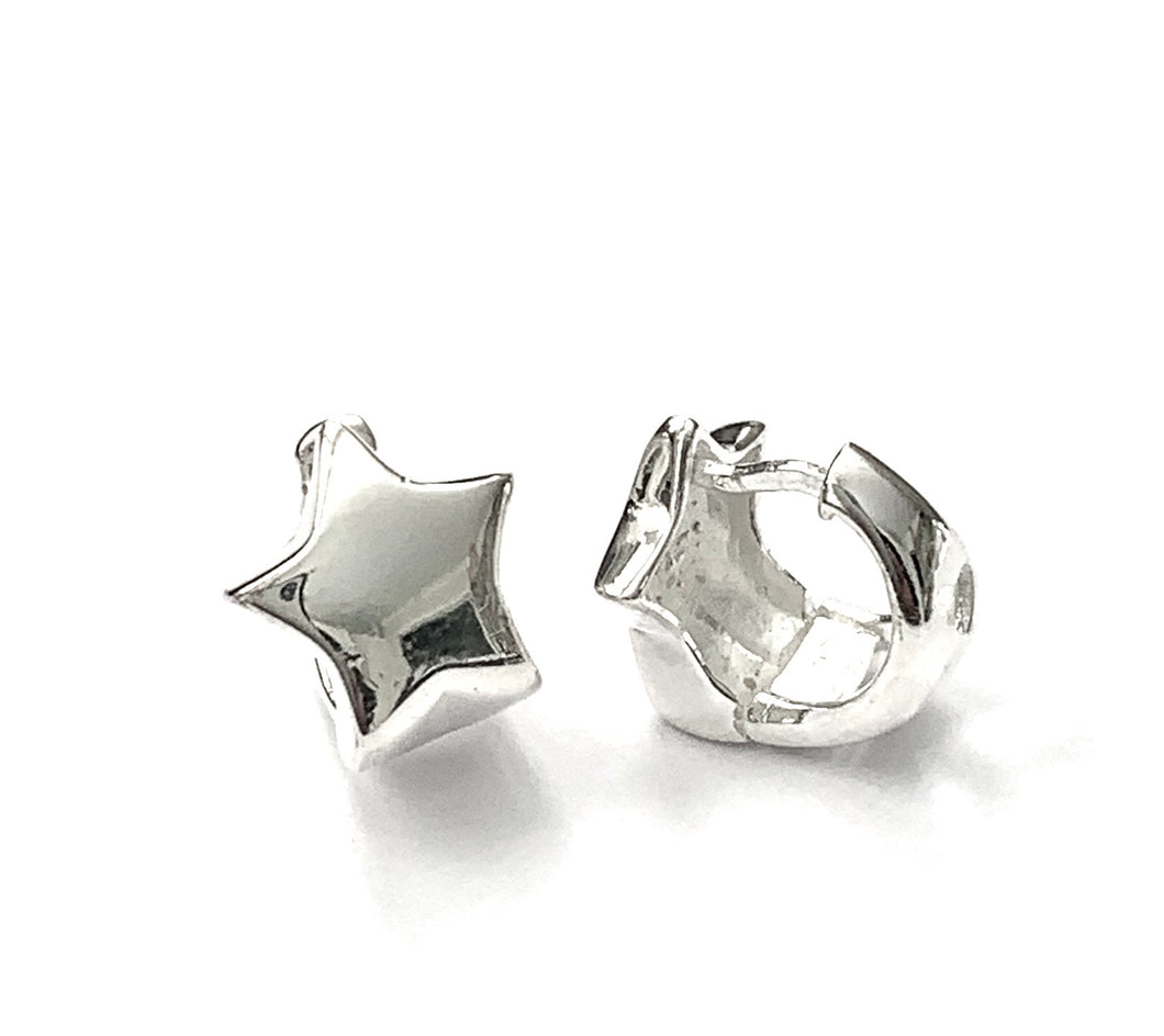 Silver Huggies Earrings - A7067