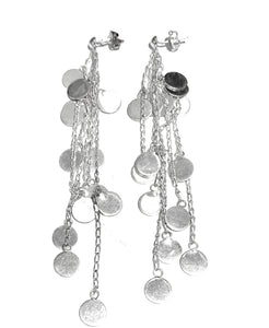 Silver Drop Earrings - A847