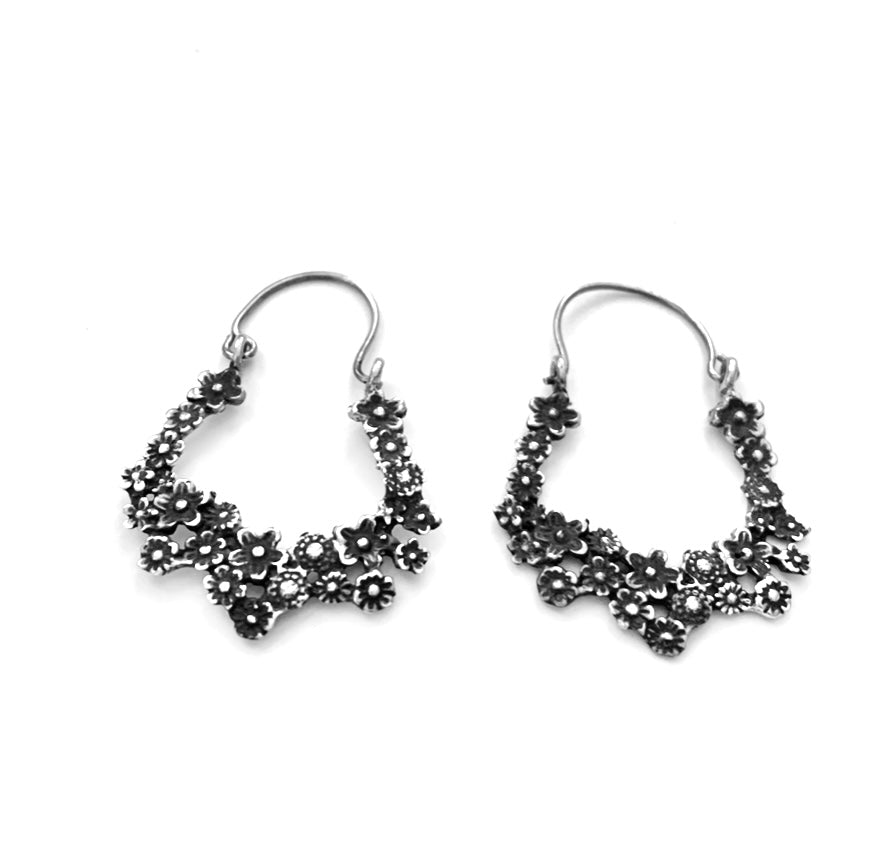 Silver Hoop Earrings - A5364