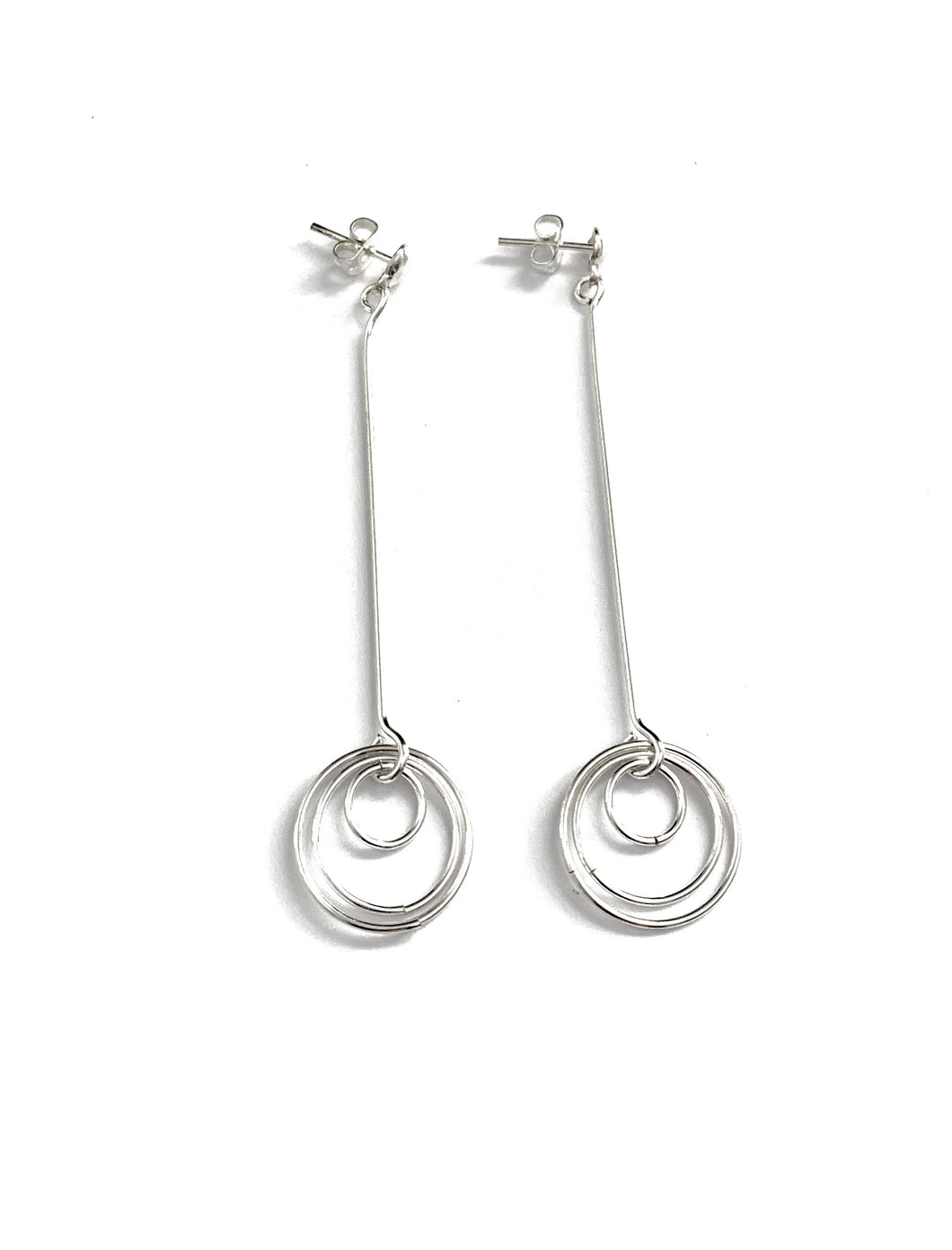 Silver Drop Earrings - FAA311