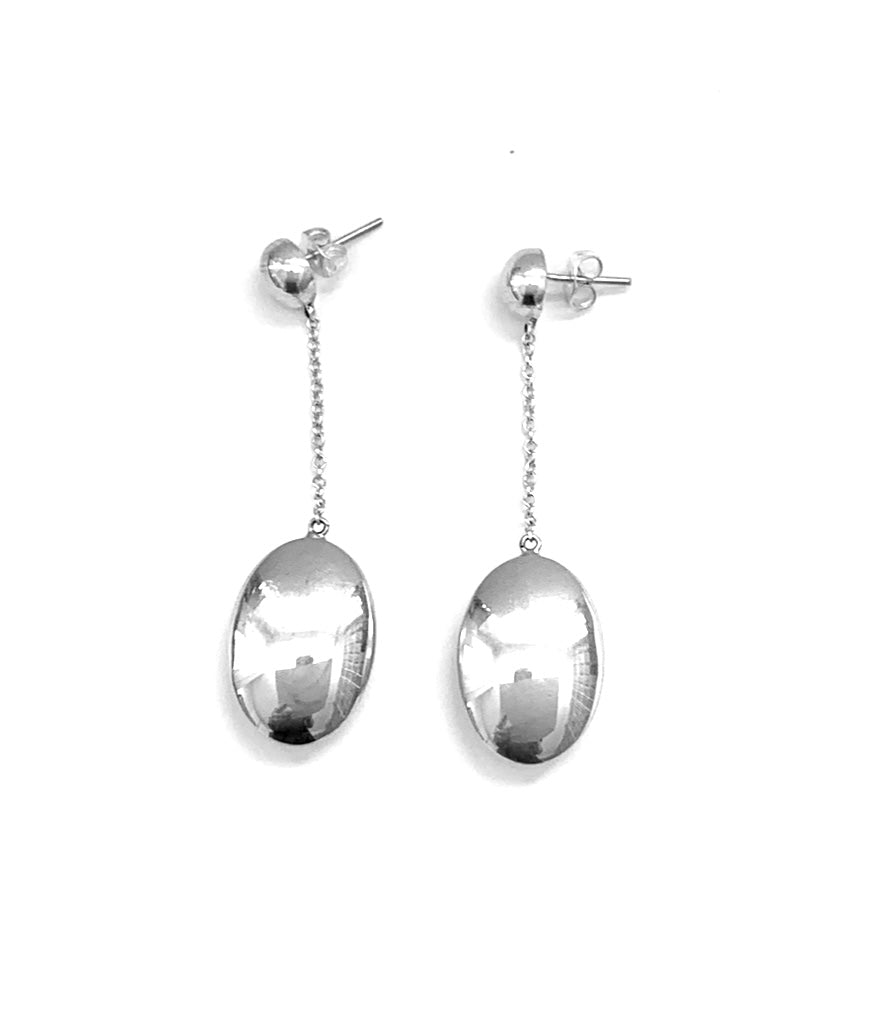 Silver Drop Earrings - A825