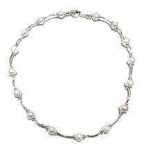 Load image into Gallery viewer, Silver &amp; Pearl Bracelet - PPB106
