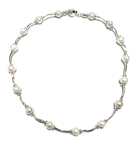 Silver & Pearl Bracelet - PPB106
