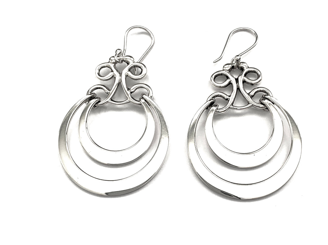 Silver Drop Earrings - PPA235