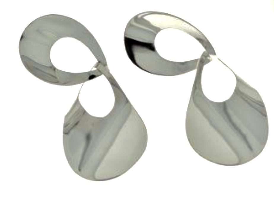 Silver Drop Earrings - FAA791