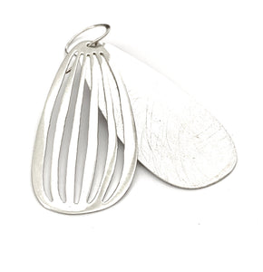 Silver Drop Earrings - OA553