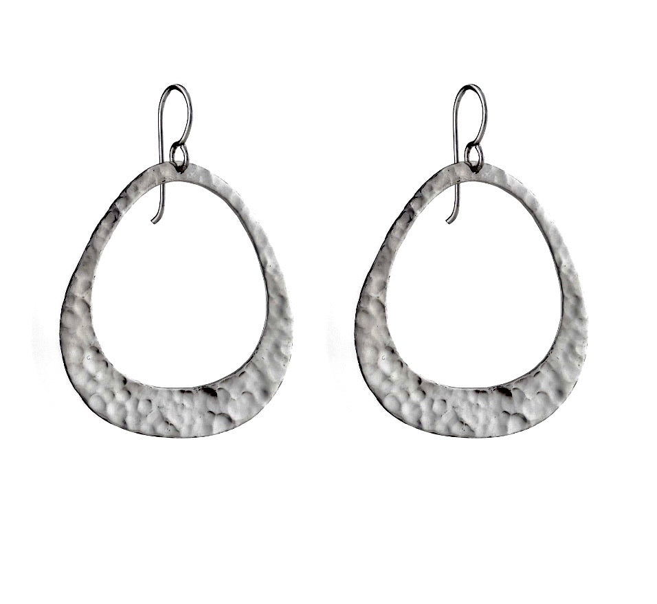 Silver Drop Earrings - A5074