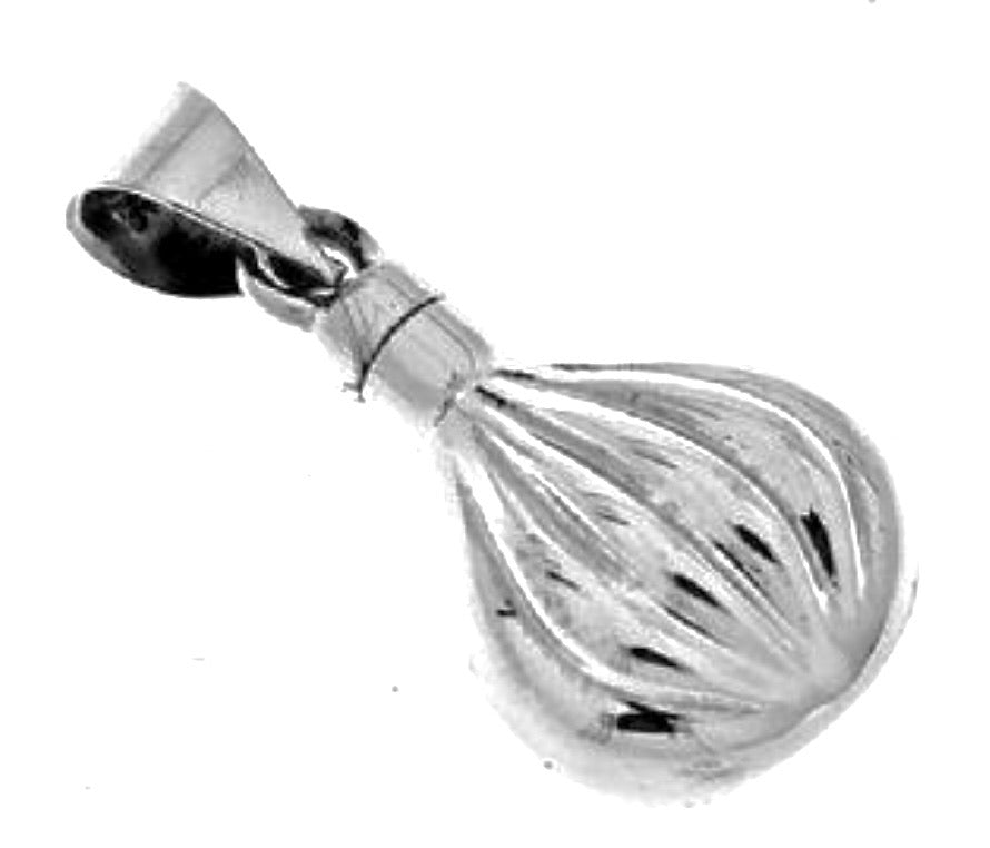 Silver Perfume Bottle Pendant - D220