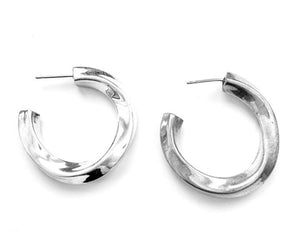 Silver Hoop Earrings - A5025
