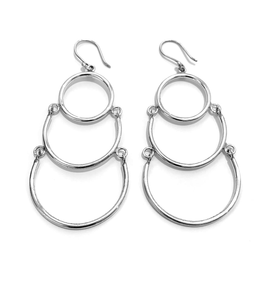 Silver Drop Earrings - PPA506
