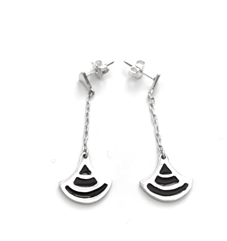 Silver Drop Earrings - A6189