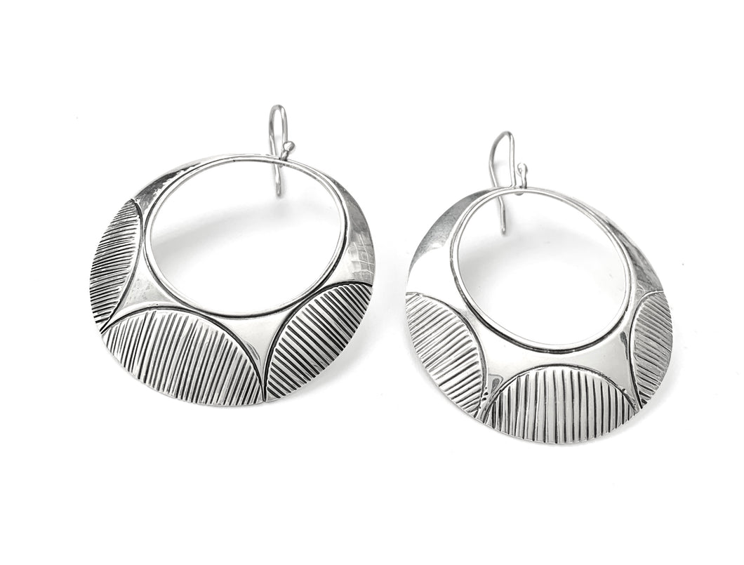 Silver Drop Earrings - A424