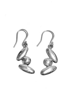 Silver Drop Earrings - FAA622