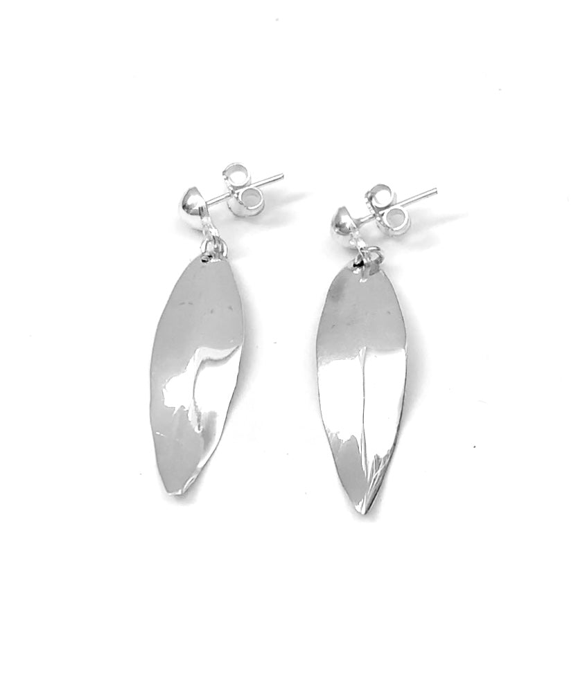 Silver Drop Earrings - A630