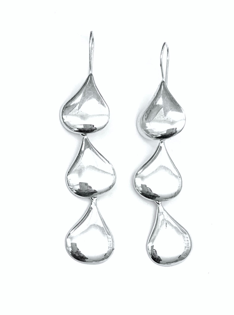 Silver Drop Earrings - A6074
