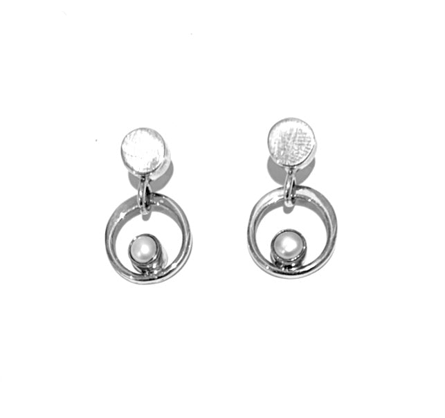 Silver Drop Earrings - A9185