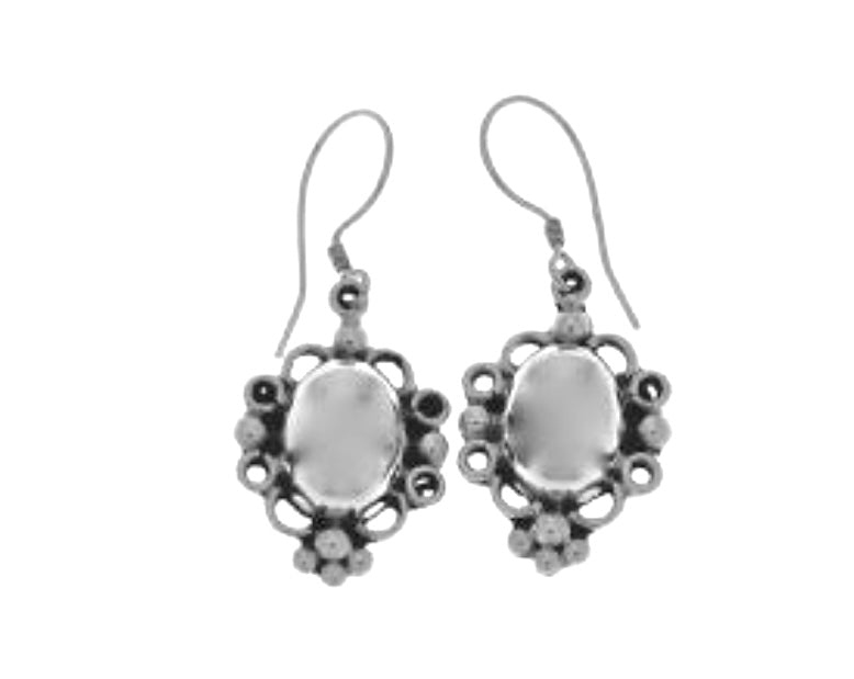 Silver Drop Earrings - A239