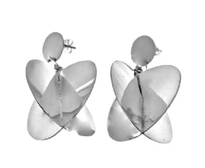 Silver Drop Earrings - AK479