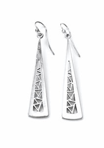 Silver Drop Earrings - A4022