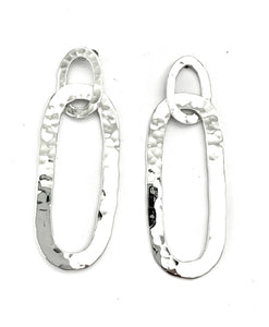 Silver Drop Earrings - A6391