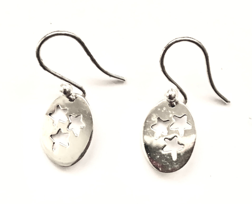 Silver Drop Earrings - A7028