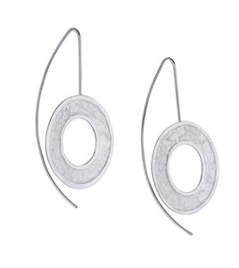 Silver Drop Earrings - A405