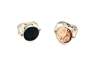Silver & Copper Ring - R9105