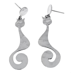 Silver Drop Earrings - A9063