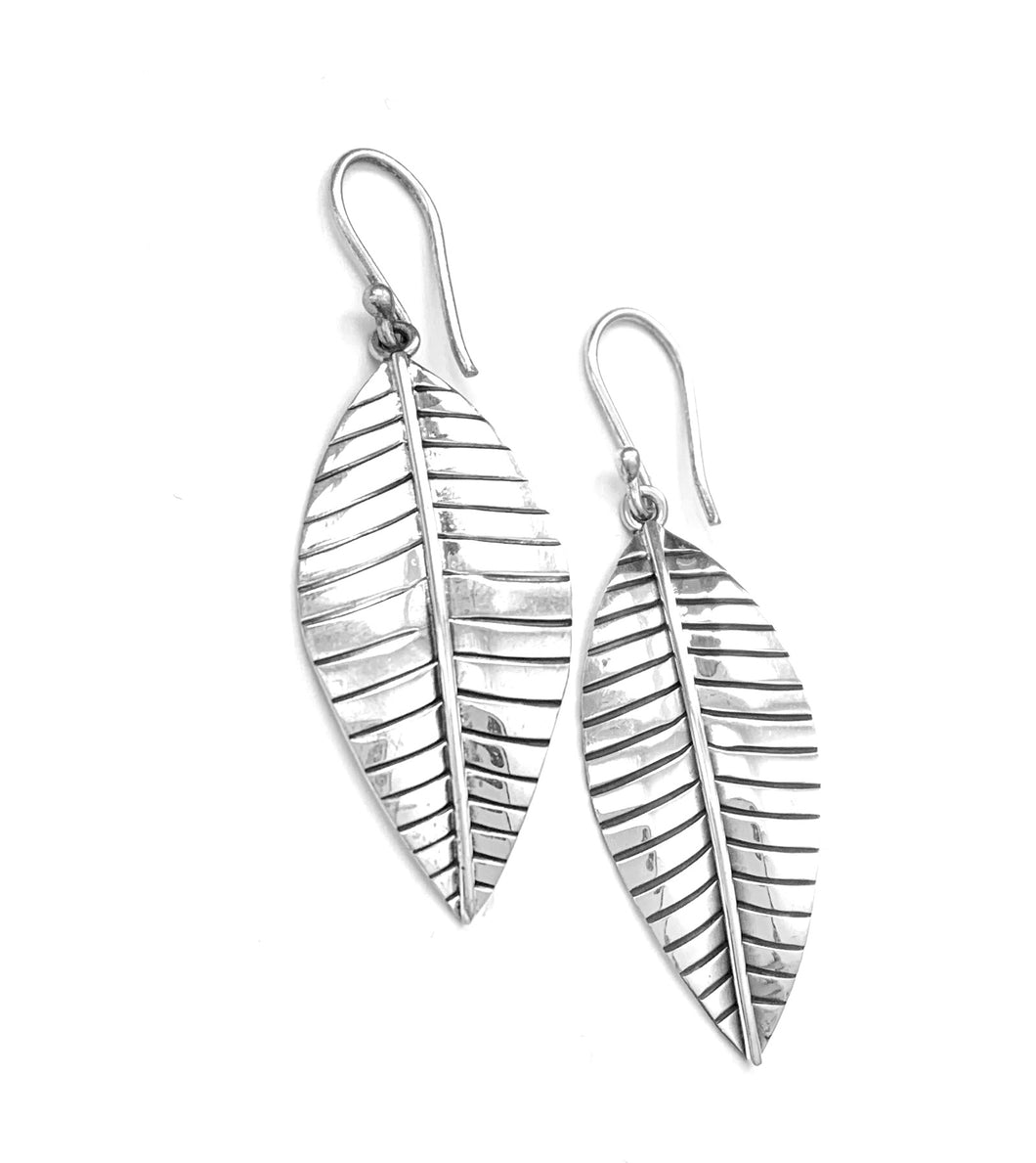 Silver Drop Earrings - A423