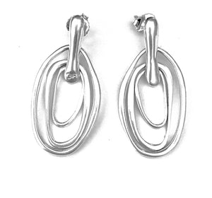 Silver Drop Earrings - A8010
