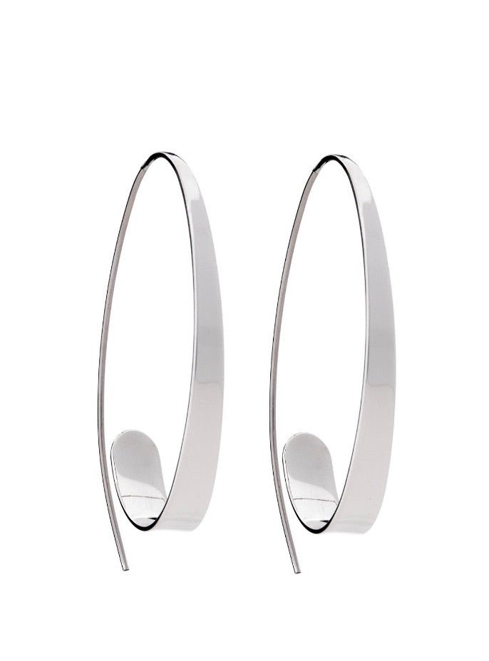 Silver Drop Earrings - A7143
