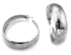 Silver Hoop Earrings - A6205