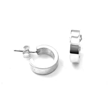 Load image into Gallery viewer, Silver Hoop Earrings - PPA576
