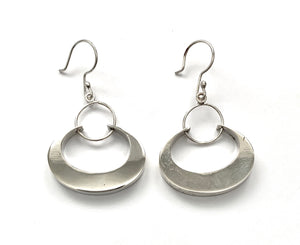 Silver Drop Earrings - A6386