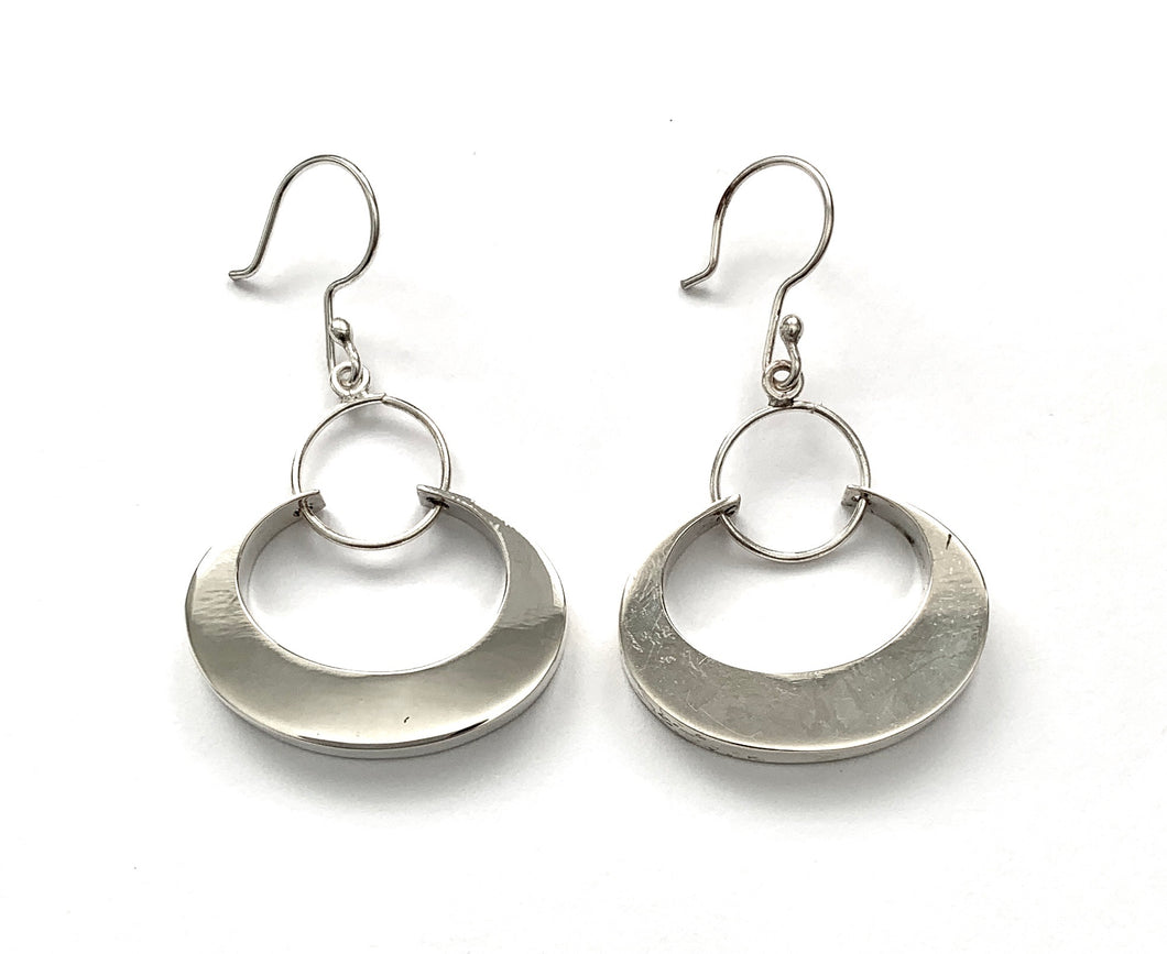 Silver Drop Earrings - A6386