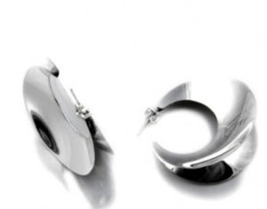 Silver Hoop Earrings - OA416