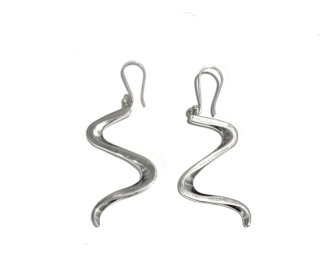 Silver Drop Earrings - A902