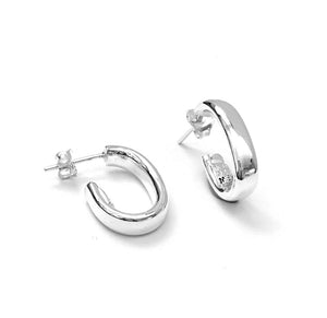 Silver Hoop Earrings - A6297